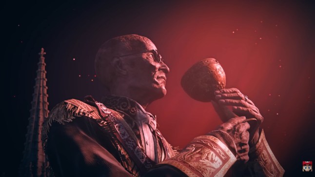 The Duskbloods trailer image of a man drinking from a goblet