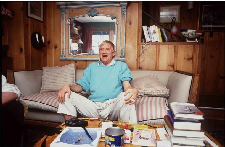 FILE PHOTO: Artist David Hockney dies aged 88 David Hockney At Home In Malibu,January 1994- (Photo By Paul Harris/Getty Images)
