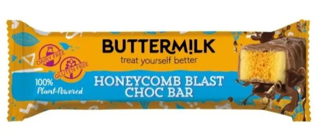 Buttermilk Confections, which specialises in plant-based and dairy-free chocolate, has issued an urgent warning over its Honeycomb Blast Choc Bar.