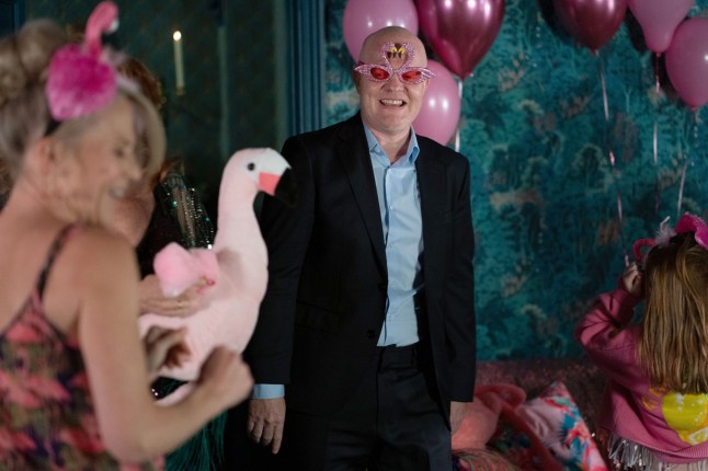 Max smiling at Linda