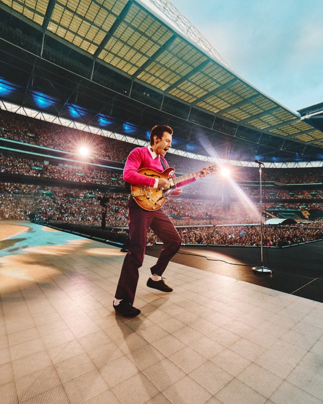 Editorial Use Only Mandatory Credit: Photo by Anthony Pham/Shutterstock (16932460a) Harry Styles performing at Wembley Stadium on his UK tour Harry Styles in concert, 'Together, Together' tour, Wembley Stadium, London, UK - 17 Jun 2026