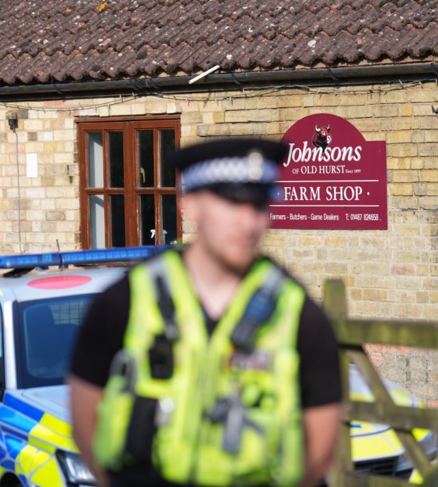 Police at Johnson's of Old Hurst, in Huntingdonshire, where a man has been arrested on suspicion of attempted murder after a three-year-old boy ended up in a crocodile enclosure at the zoo. Picture date: Thursday June 18, 2026. PA Photo. Cambridgeshire Police said officers were called to Johnson's of Old Hurst, in Huntingdonshire, at 1.24pm on Thursday to "reports of an incident involving a three-year-old boy, during which he ended up in the crocodile enclosure". "The boy has been taken to Addenbrooke's Hospital with serious injuries and is critical but stable," a force spokesperson said. "A 30-year-old man from Norfolk has been arrested on suspicion of attempted murder." Photo credit should read: Joe Giddens/PA Wire