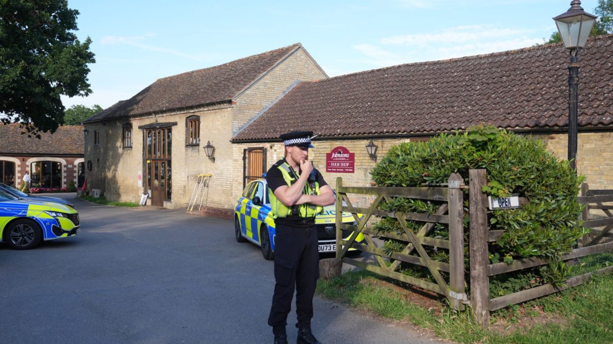 Police at Johnson's of Old Hurst, in Huntingdonshire, where a man has been arrested on suspicion of attempted murder after a three-year-old boy ended up in a crocodile enclosure at the zoo. Picture date: Thursday June 18, 2026. PA Photo. Cambridgeshire Police said officers were called to Johnson's of Old Hurst, in Huntingdonshire, at 1.24pm on Thursday to "reports of an incident involving a three-year-old boy, during which he ended up in the crocodile enclosure". "The boy has been taken to Addenbrooke's Hospital with serious injuries and is critical but stable," a force spokesperson said. "A 30-year-old man from Norfolk has been arrested on suspicion of attempted murder." Photo credit should read: Joe Giddens/PA Wire