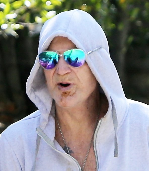 A close up of Mickey Rourke