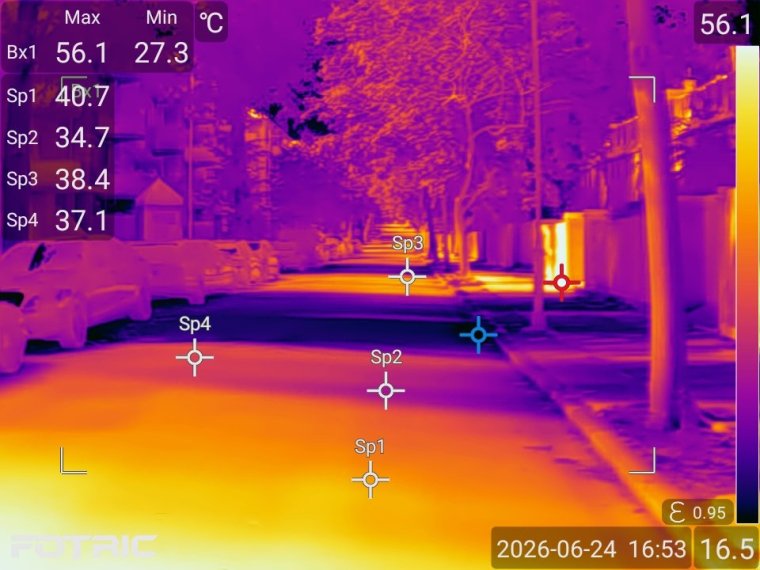 Pavements, Tube platforms and bus shelters across London reach sweltering surface temperatures according to thermal camera footage captured for Greenpeace UK during the record-breaking heatwave. The images show how extreme heat is putting strain on daily life in the capital, from streets and public transport to outdoor workers exposed to dangerous conditions.