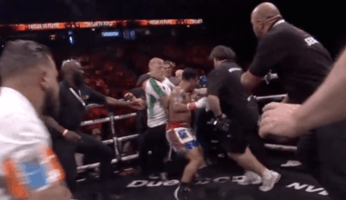 Video: Anthony Taylor attacks Matty Floyd after fight ends in controversial no-contest at Hall vs. Fury event