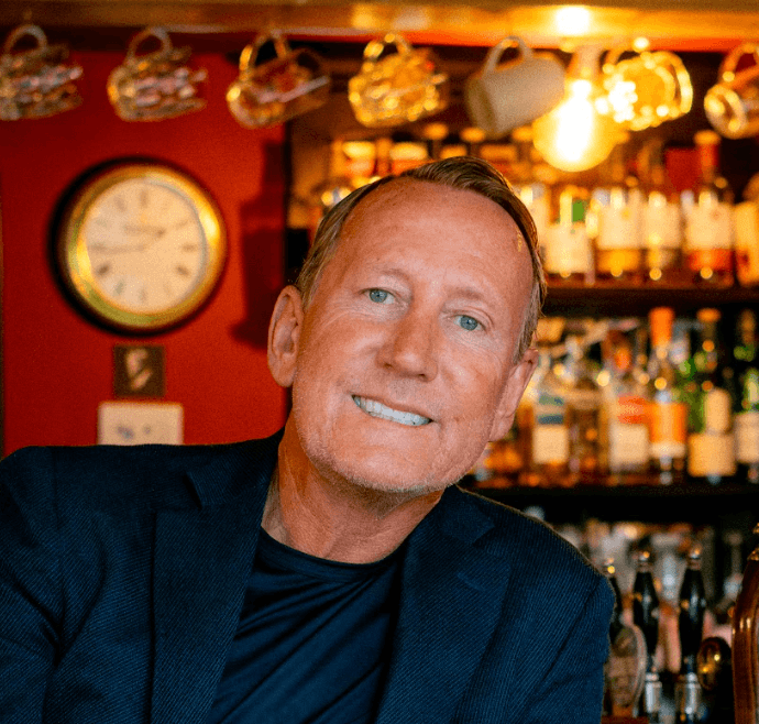 Footballer Ray Parlour for the Simply Business The Best Seat in the House campaign