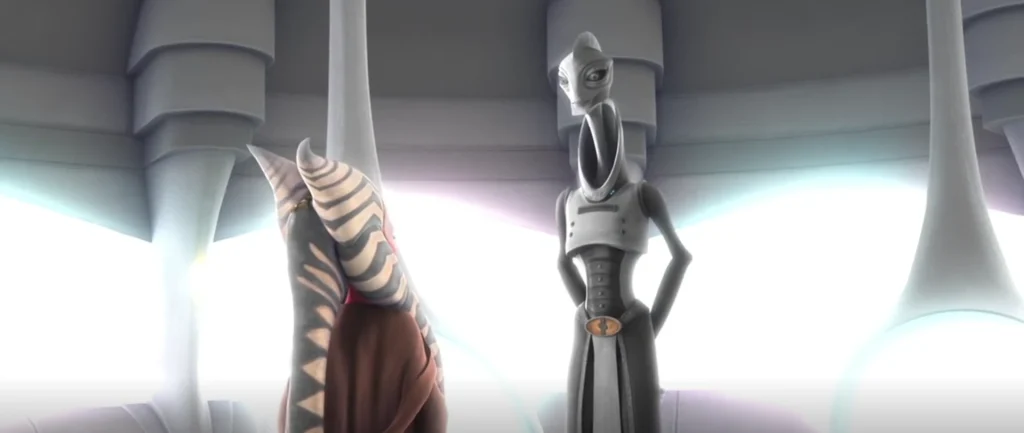 Shaak Ti speaks to Lama Su