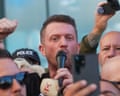 Tommy Robinson speaking at protest in Southampton