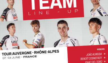 UAE Team Emirates-XRG will head to the renamed Tour Auvergne - Rhône-Alpes