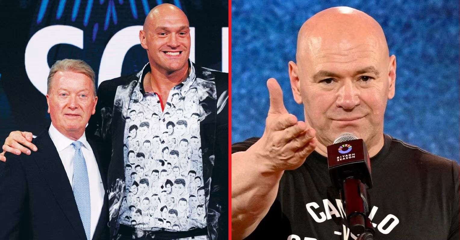 Frank Warren reacts after Tyson Fury teases ‘big announcement’ with Dana White