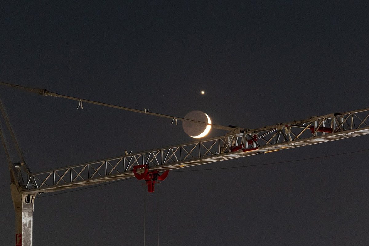 In pictures – last night's Venus and crescent Moon meeting stuns in images captured around the world