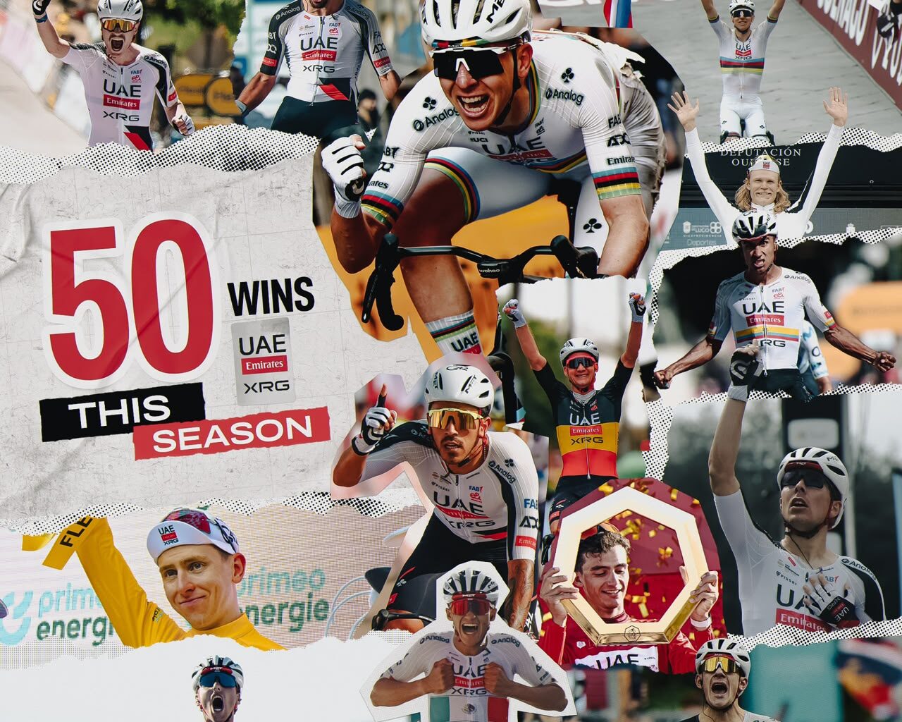 UAE Team Emirates-XRG has taken 51 wins in 2026 so far