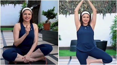 Bhagyashree promotes yoga and fitness for healthy ageing on International Yoga Day. (Instagram/@bhagyashree.online)