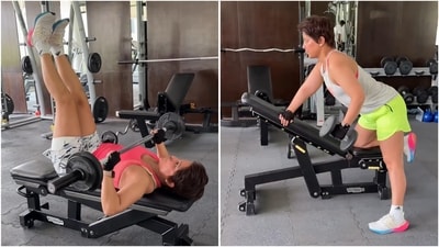 Hina Khan balances cardio and strength in her sustainable fitness routine. (Instagram/@realhinakhan)