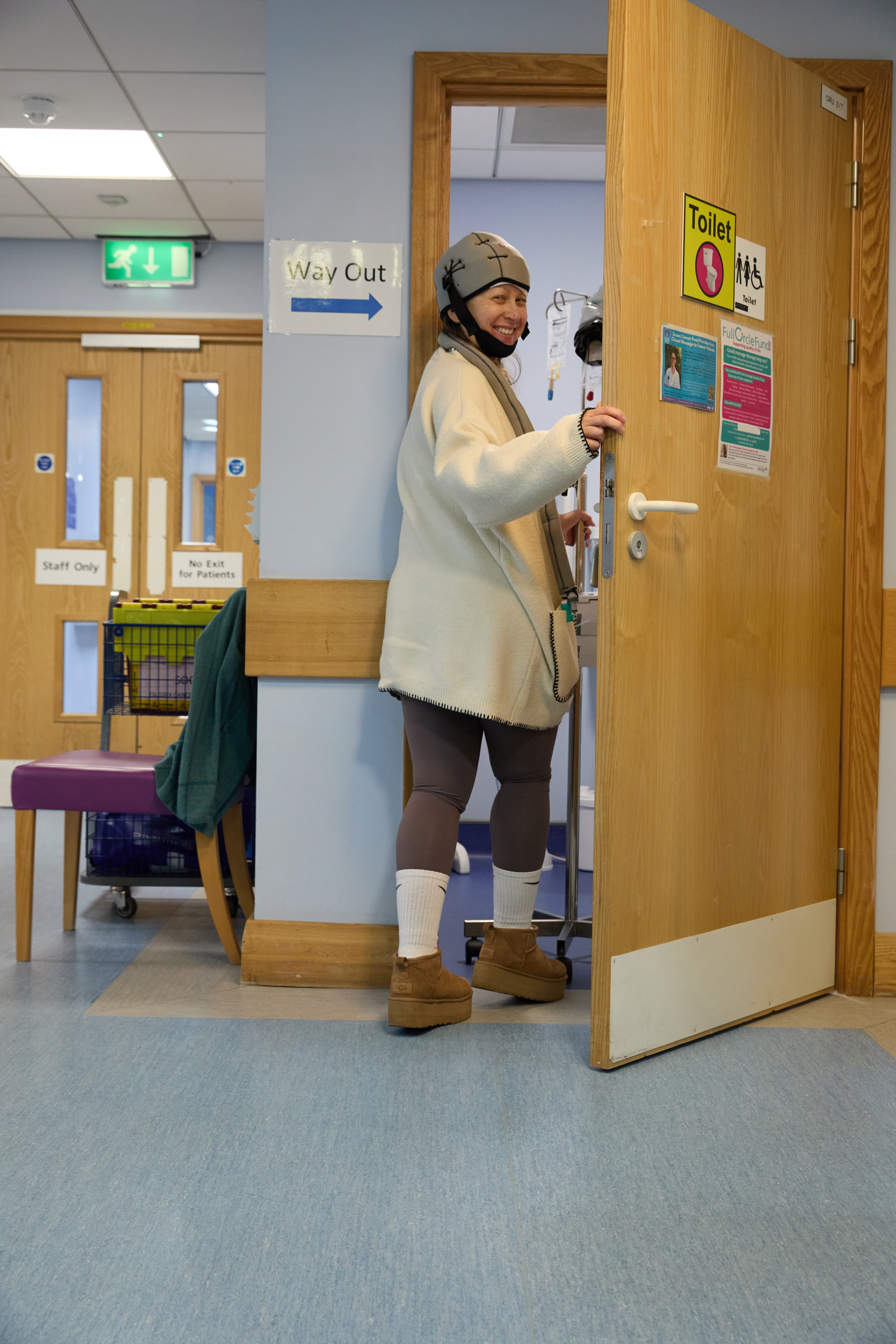 Rebecca during chemotherapy