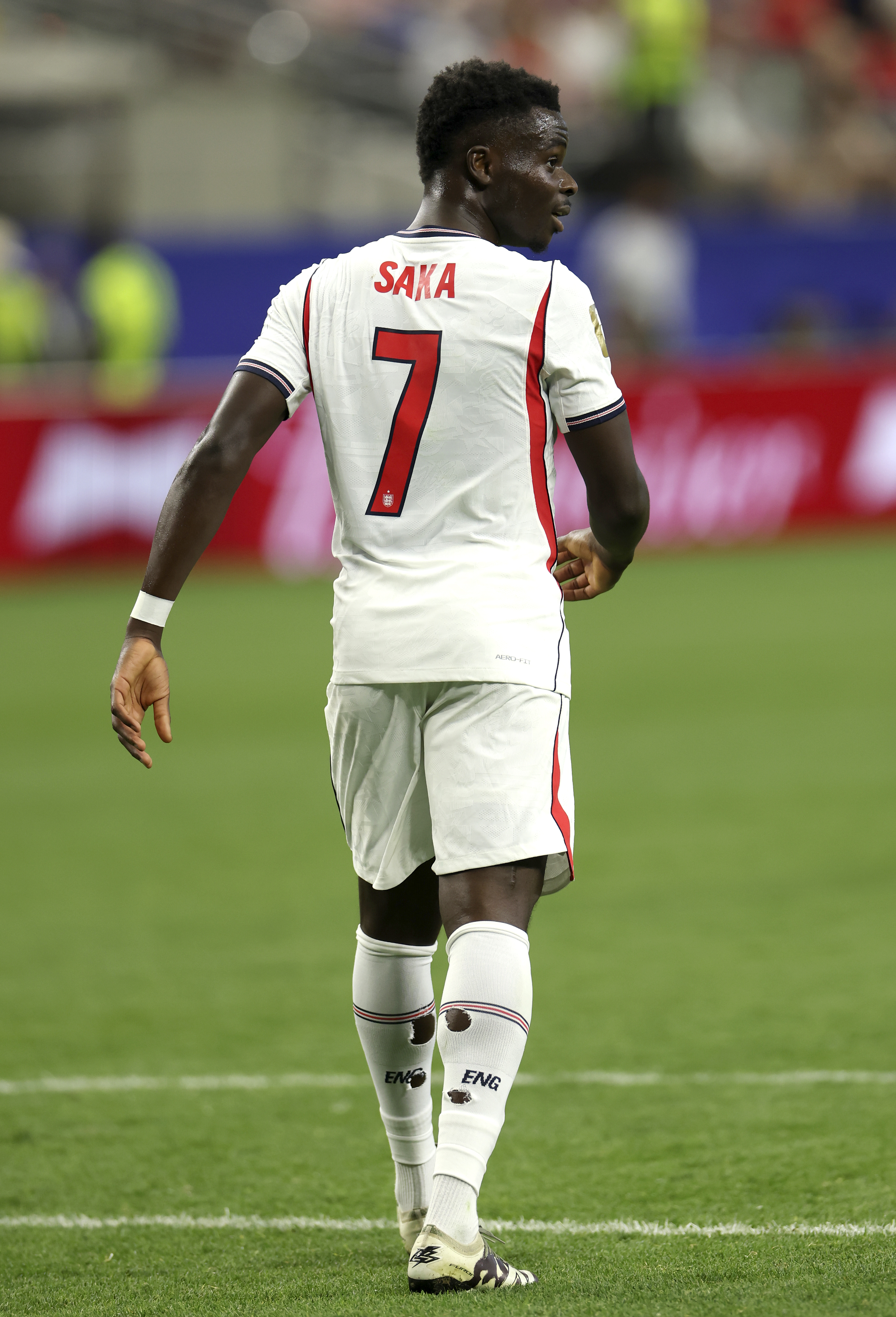 Bukayo Saka playing at the FIFA World Cup 2026