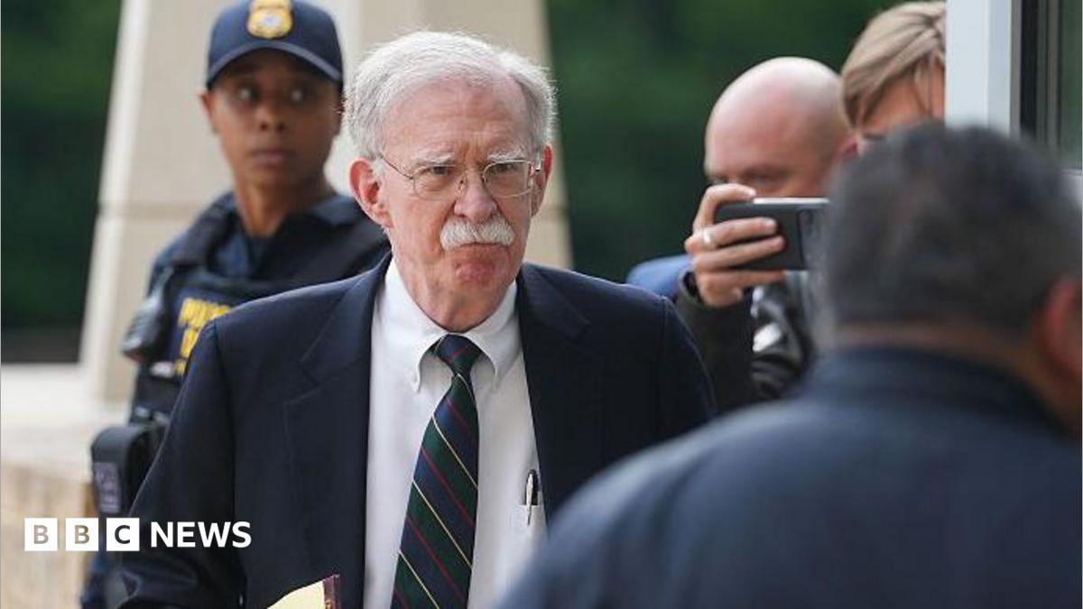 John Bolton arrives in court on Friday