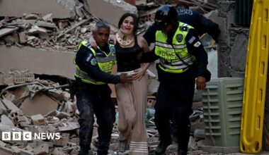 Strong earthquakes hit Venezuela as buildings collapse in Caracas - follow live