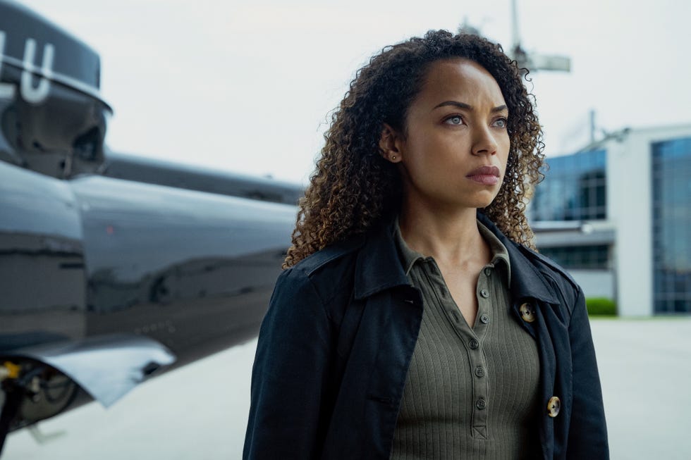 I WIll Find You Logan Browning as Agent Sarah Greer i will find you logan browning as agent sarah greer looking intently into the distance