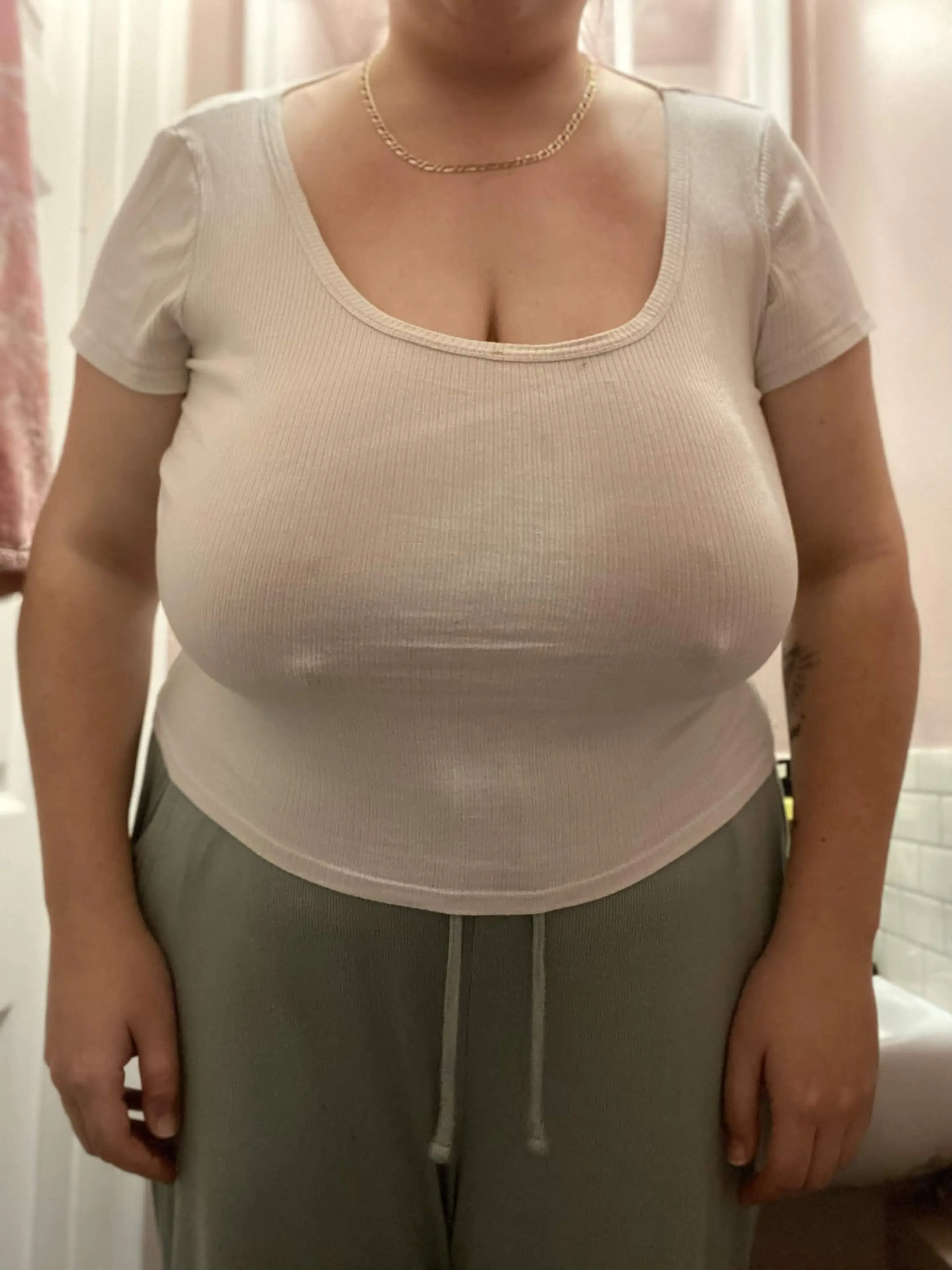 Her breasts are size 38JJ and they've caused her all manner of health issues (Kennedy News and Media)