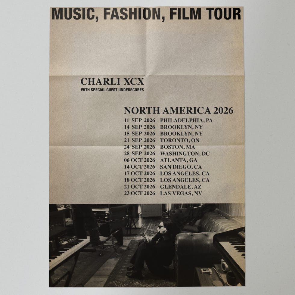 Charli xcx tour dates tour poster listing dates and locations for charli xcxs north america tour
