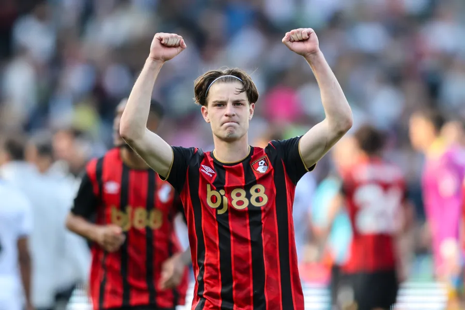 lex Scott of Bournemouth after his sides 1-0 win during the Premier League match between Fulham and Bournemouth