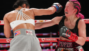 Amanda Serrano ties long-standing record with blistering second-round stoppage