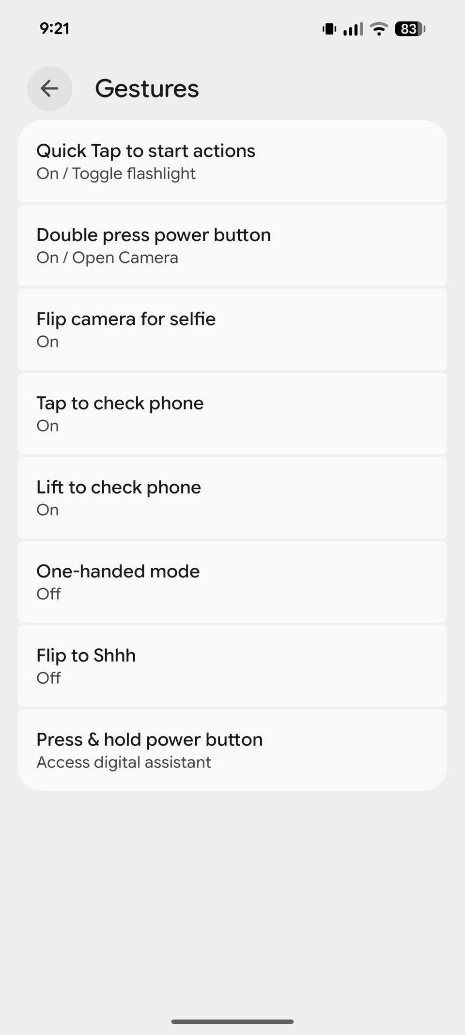 Pixel gestures