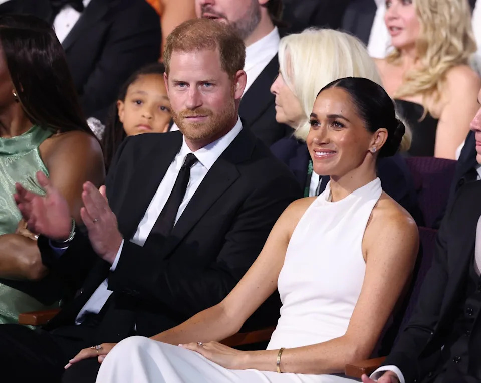 Prince Harry and Meghan Markle on July 11, 2024.Credit: Getty Images