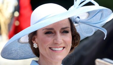 Kate Middleton Channels Princess Diana in Light Blue Catherine Walker at Trooping the Colour 2026