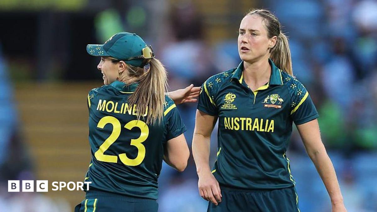 A split graphic of Australia's Ash Gardner (left), England's Lauren Bell (centre) and India's Deepti Sharma (right)