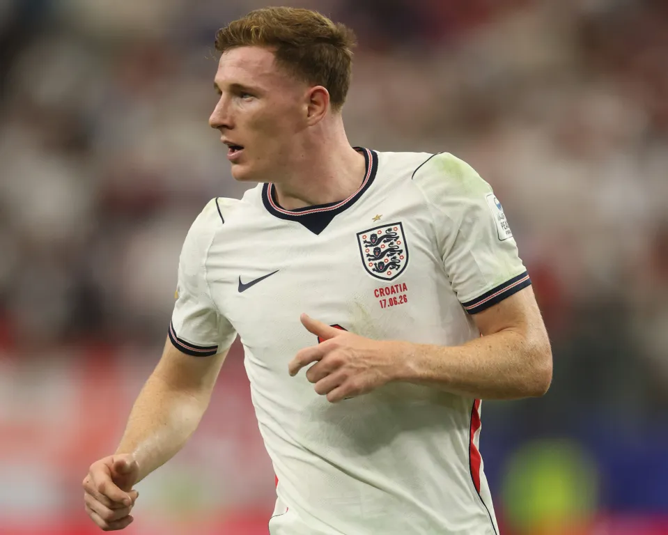 Elliot Anderson in action for England during the 4-2 win over Croatia at the World Cup