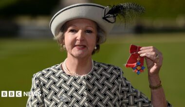 Dame Penelope Keith after she was made a Dame Commander for services to the Arts and to charity during an Investiture ceremony at Windsor Castle.