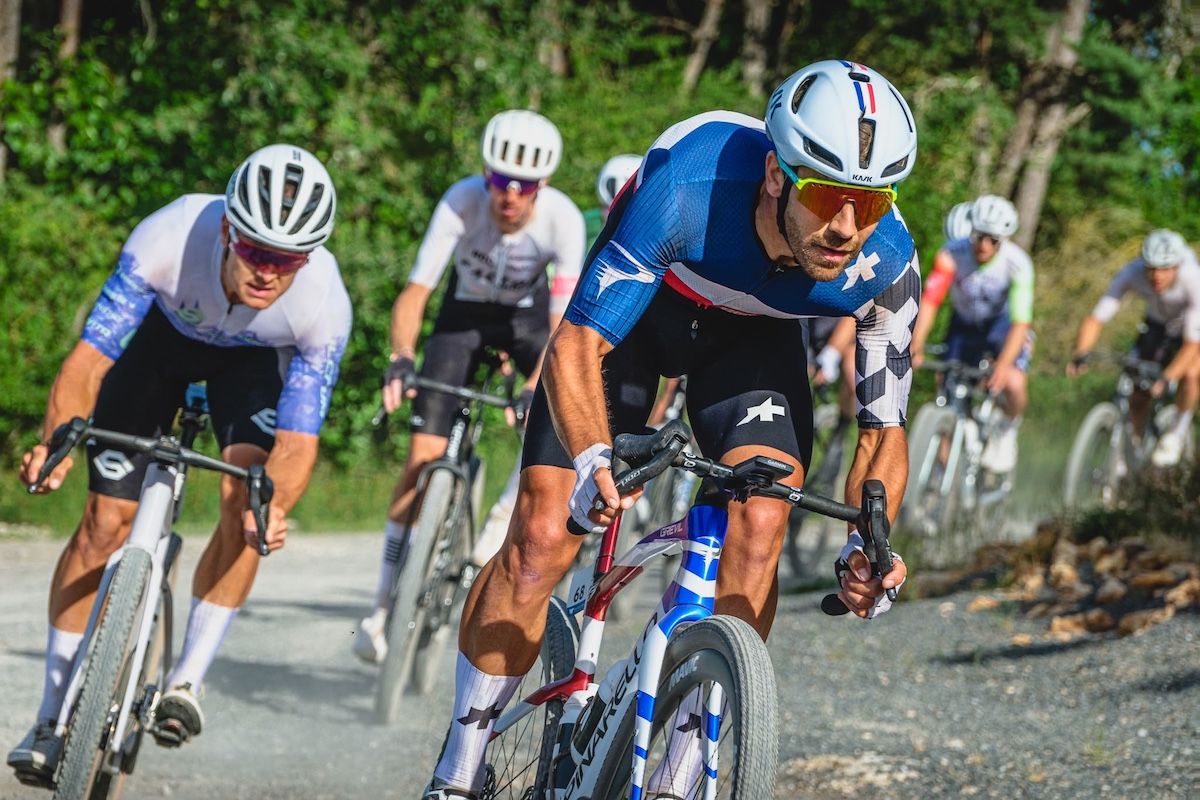 Hugo Drechou on his way to winning Wish One Millau Grands Causses