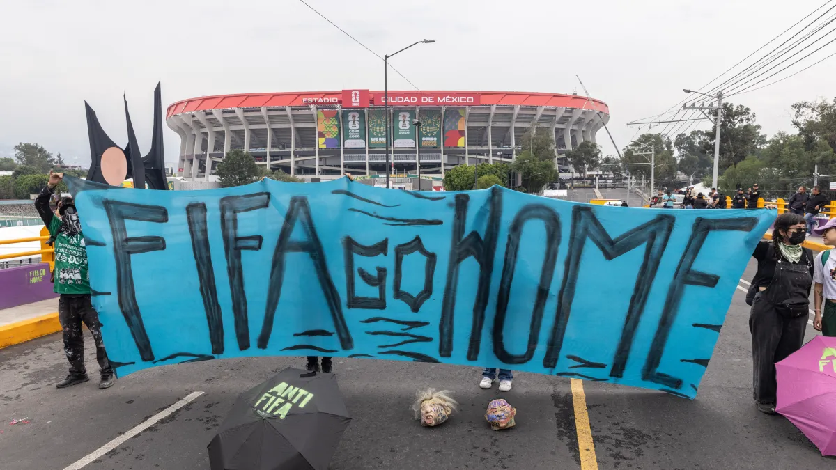 ‘Fifa go home’: Protester anger spreads to World Cup in Mexico - The Times