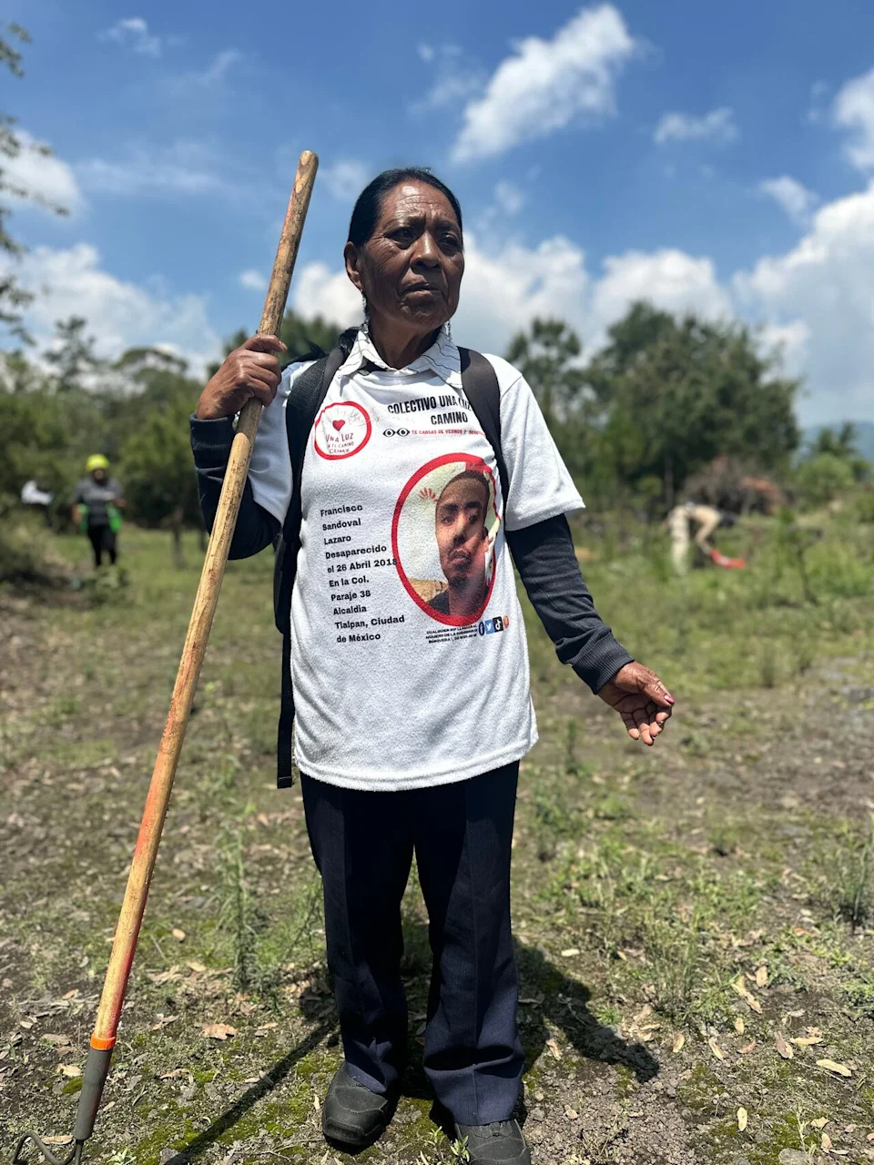 Inés Enriqueta Lázar is searching for her son who vanished on the morning of April 26, 2018.