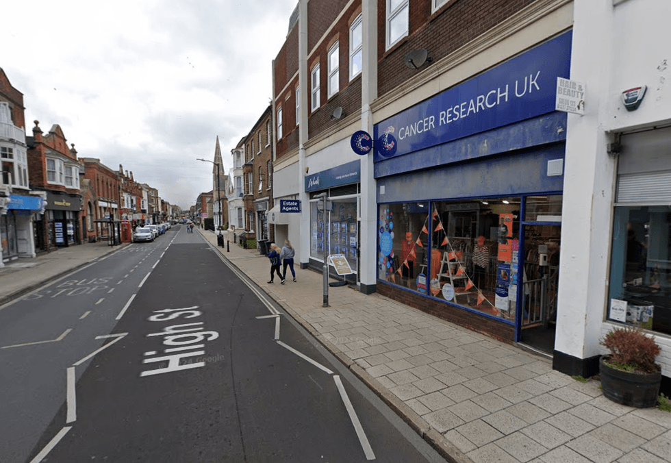 Charity shop on high street