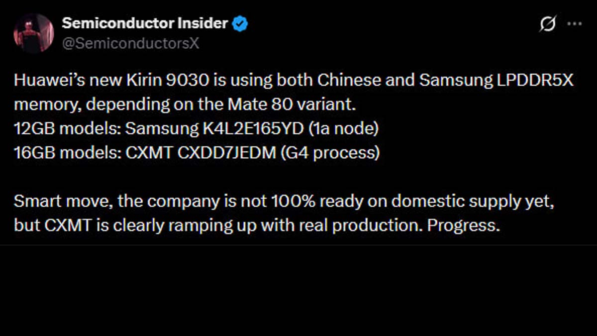 Huawei Kirin 9030 chip details