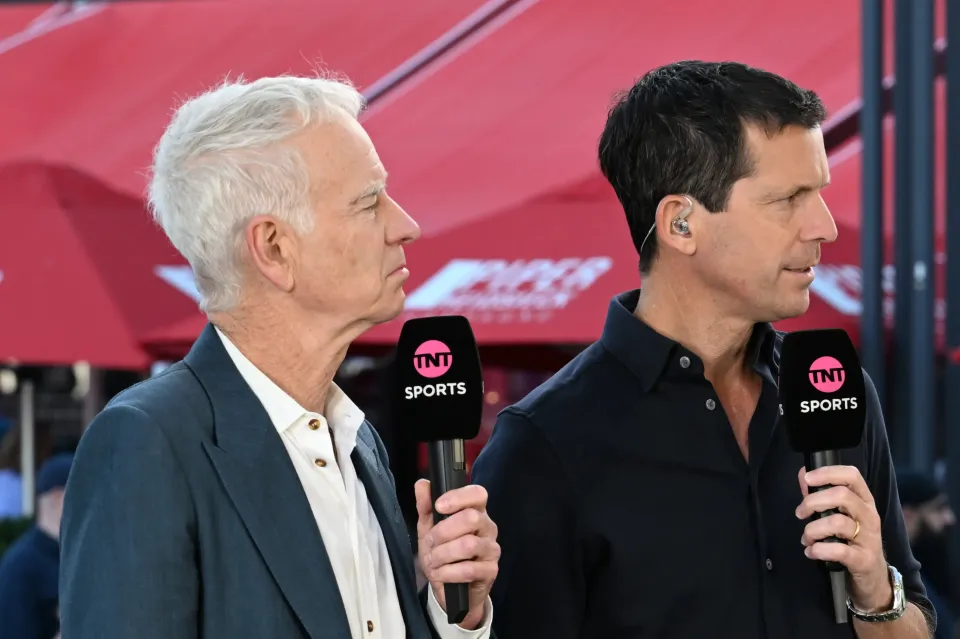 John McEnroe and Tim Henman working together