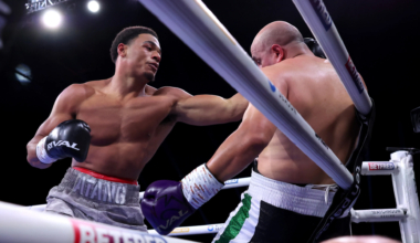British heavyweight talent, 19, steamrolls unhappy rival in vicious one-round stoppage to set up US debut