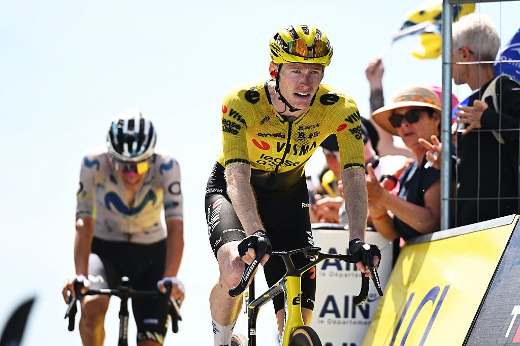 GRAND COLOMBIER, FRANCE - JUNE 13: Matteo Jorgenson of United States and Team Visma