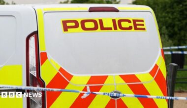 A police van rear view