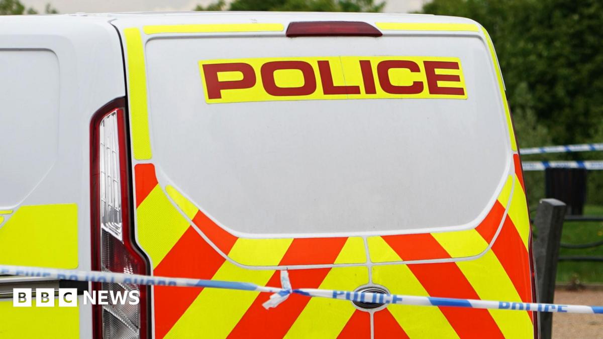 A police van rear view
