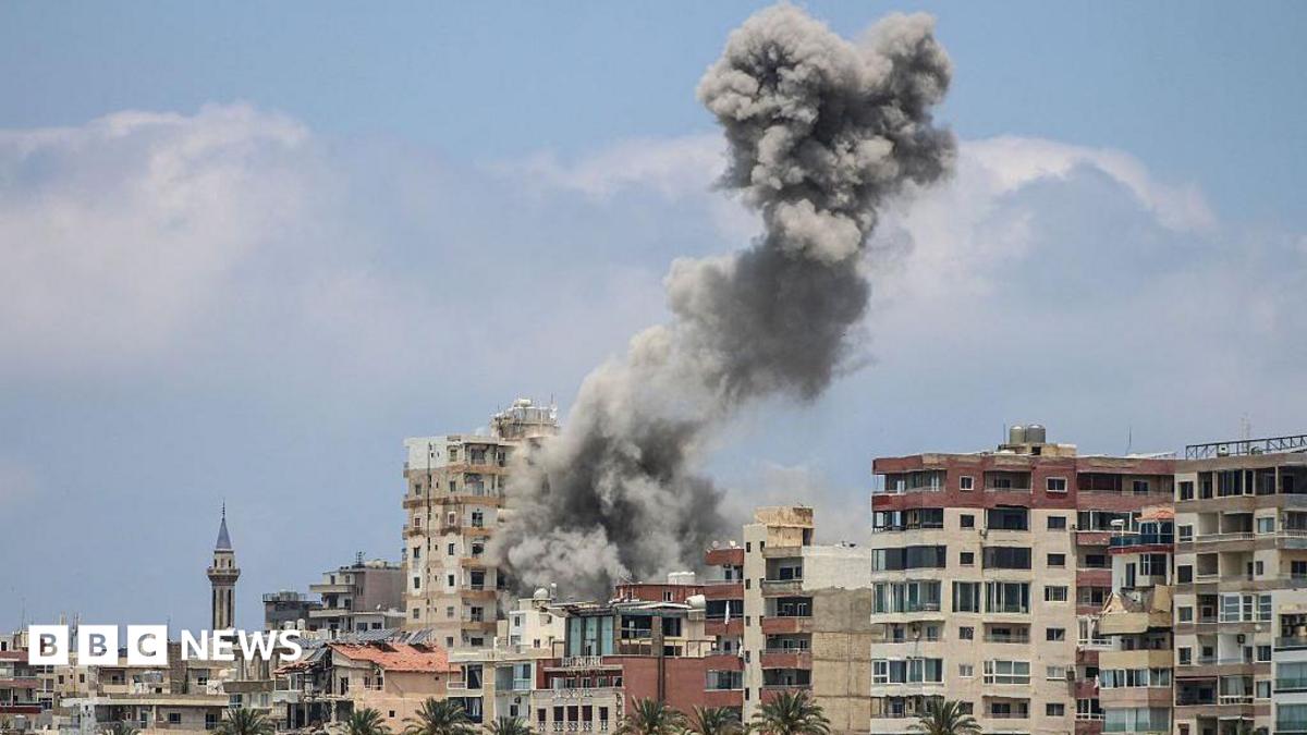 Israeli air strikes hit Lebanese city of Tyre after Iranian warning to stop attacks