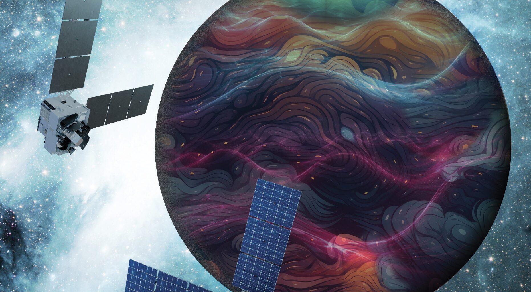 Artist’s rendition of the DAPHNE (Dynamic Atmosphere-Ionosphere Explorer) mission concept.