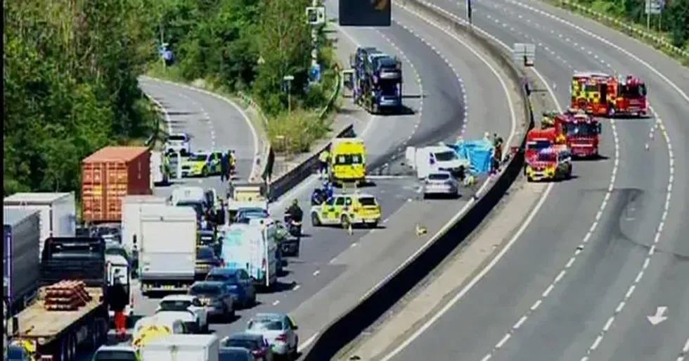 Drivers are dealing with long delays on the M25 this afternoon