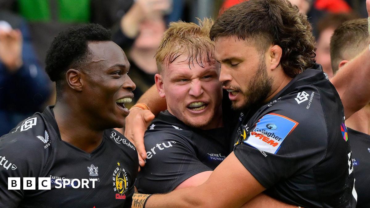 Henry Slade scores Exeter's second try
