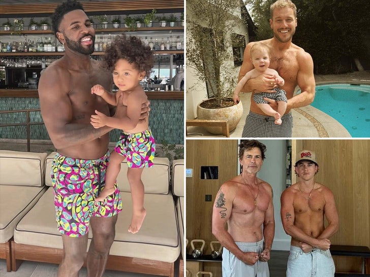 Celebrity Dads With Mini-Mes -- Twinning!