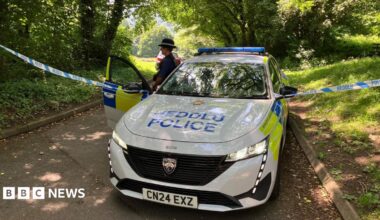 A Welsh police car and tape